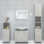 Voir la diapositive 3 : VIDAXL Ensemble de meubles de bain 3 pcs Gris beton Bois d'ingenierie