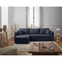 Voir la diapositive 6 : BEST MOBILIER Topaze - canapé d'angle réversible - 4 places - convertible avec coffre - en tissu