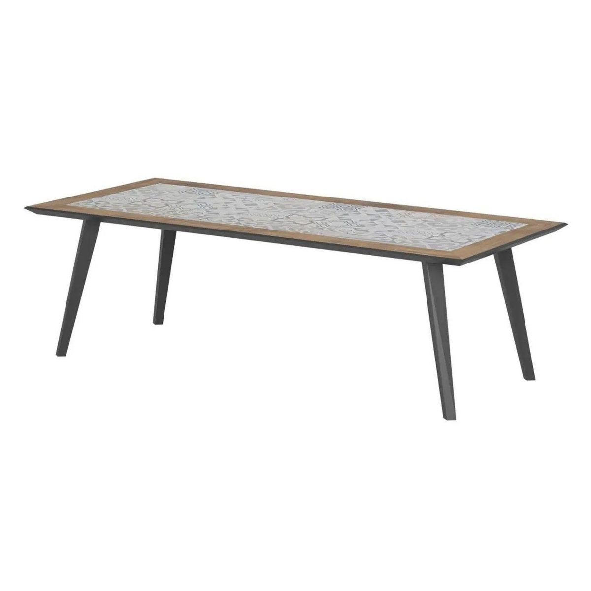 HESPERIDE Table de jardin fixe Lambada en acier - 8 Places