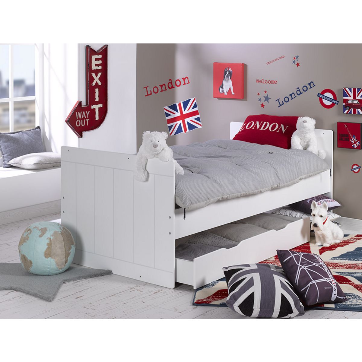 Bébé Provence Lit bébé 70 x 140 cm évolutif en 90 x 190 cm NUAGE