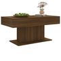 Voir la diapositive 4 : VIDAXL Table basse Chene marron 96x50x45 cm Bois d'ingenierie