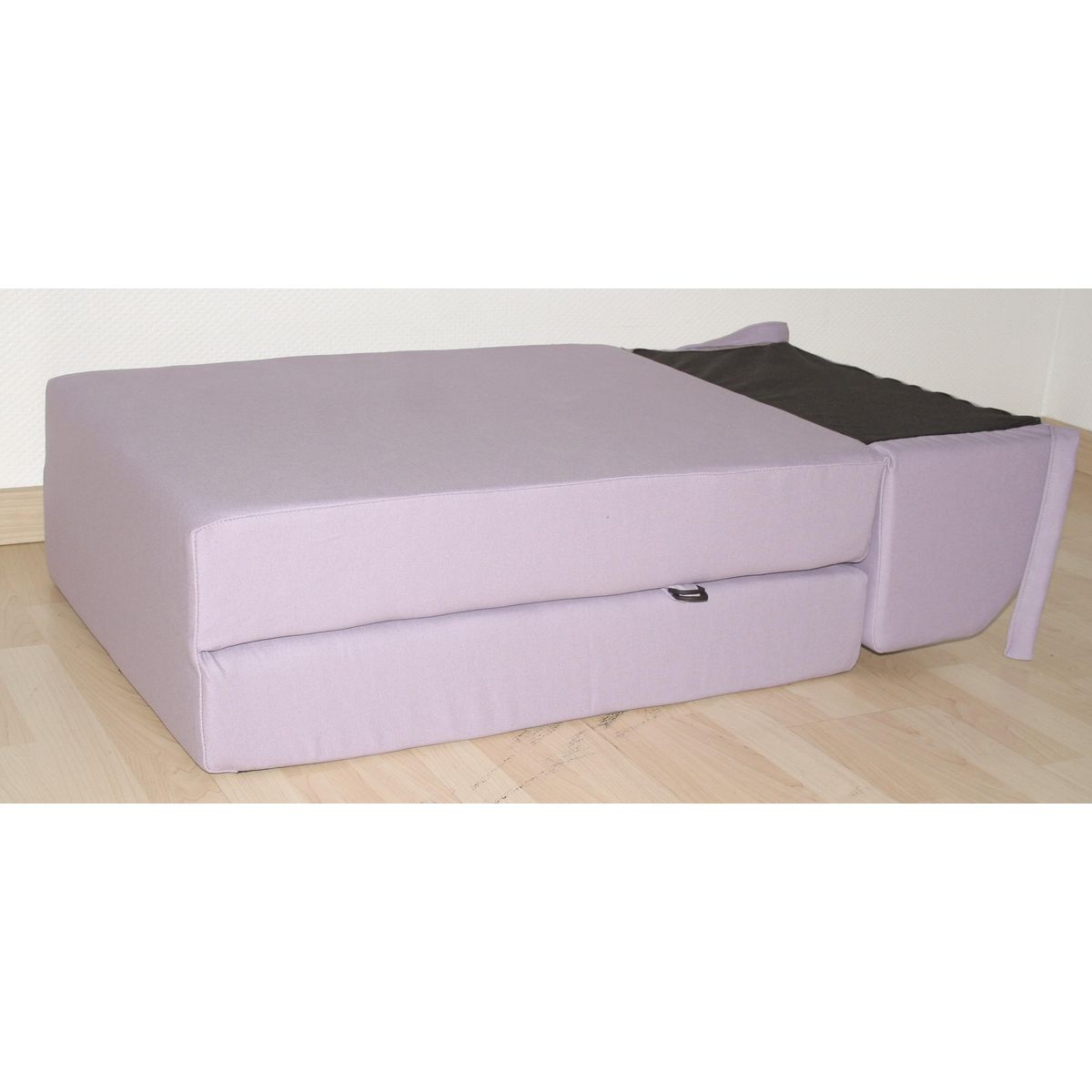 Chauffeuse convertible 1 place en tissu uni CHAPI