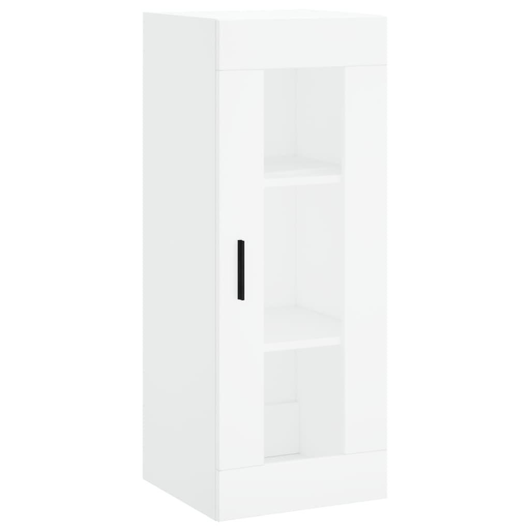 Voir la diapositive 5 : VIDAXL Buffet haut Blanc 34,5x34x180 cm Bois d'ingenierie