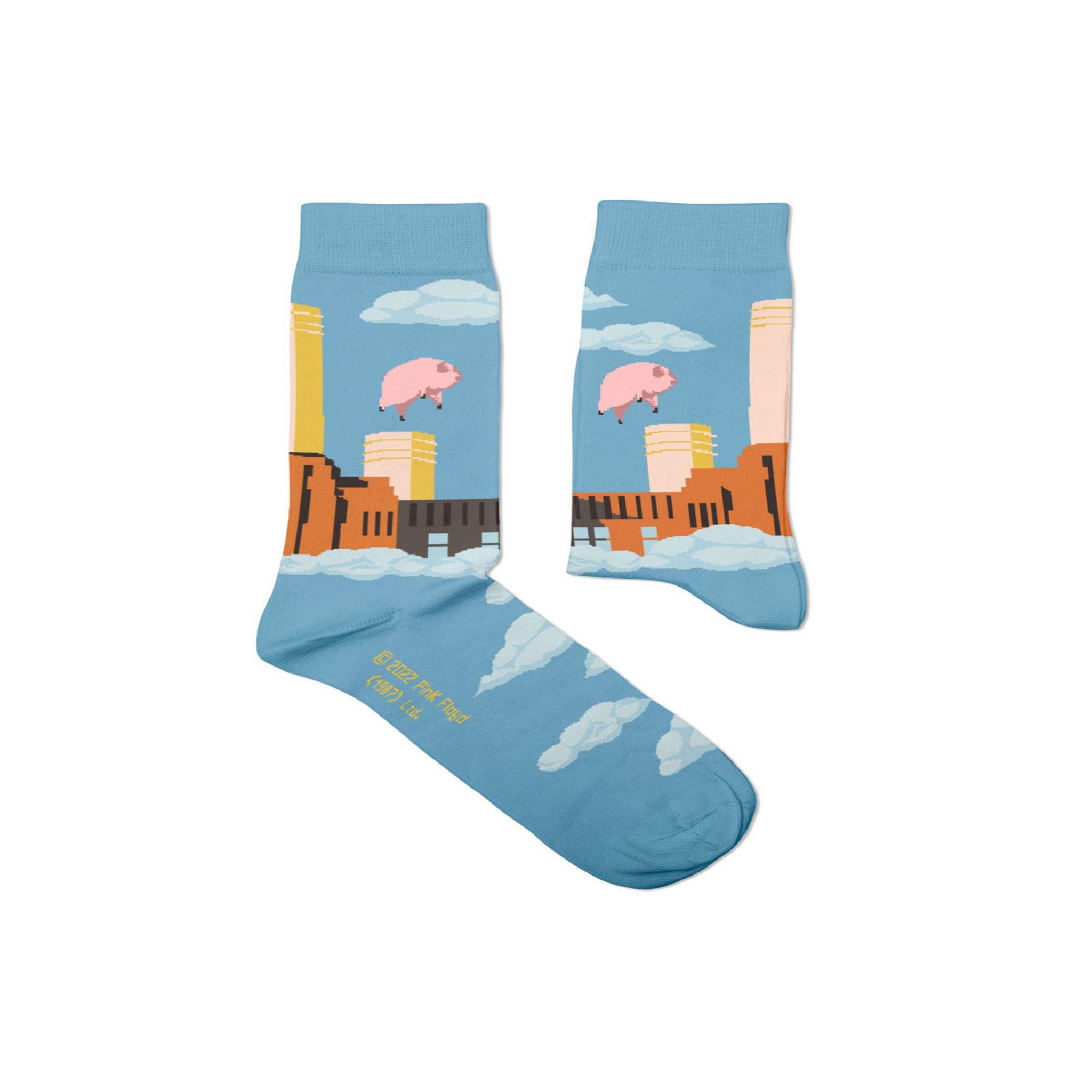 SOCK AFFAIRS Chaussettes pink floyd, animals. Coloris disponibles : Bleu