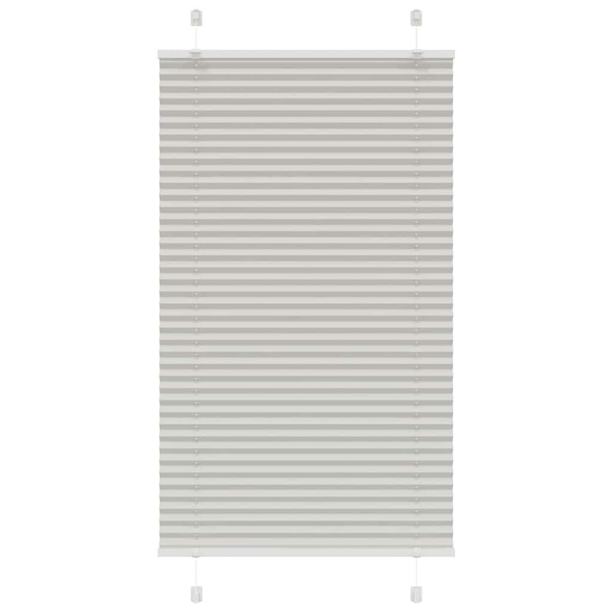 VIDAXL Store plisse gris clair 70x100 cm largeur du tissu 69,4 cm