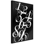 Paris Prix Affiche Murale Encadrée  Alphabet of Digits. Coloris disponibles : Jaune, Noir