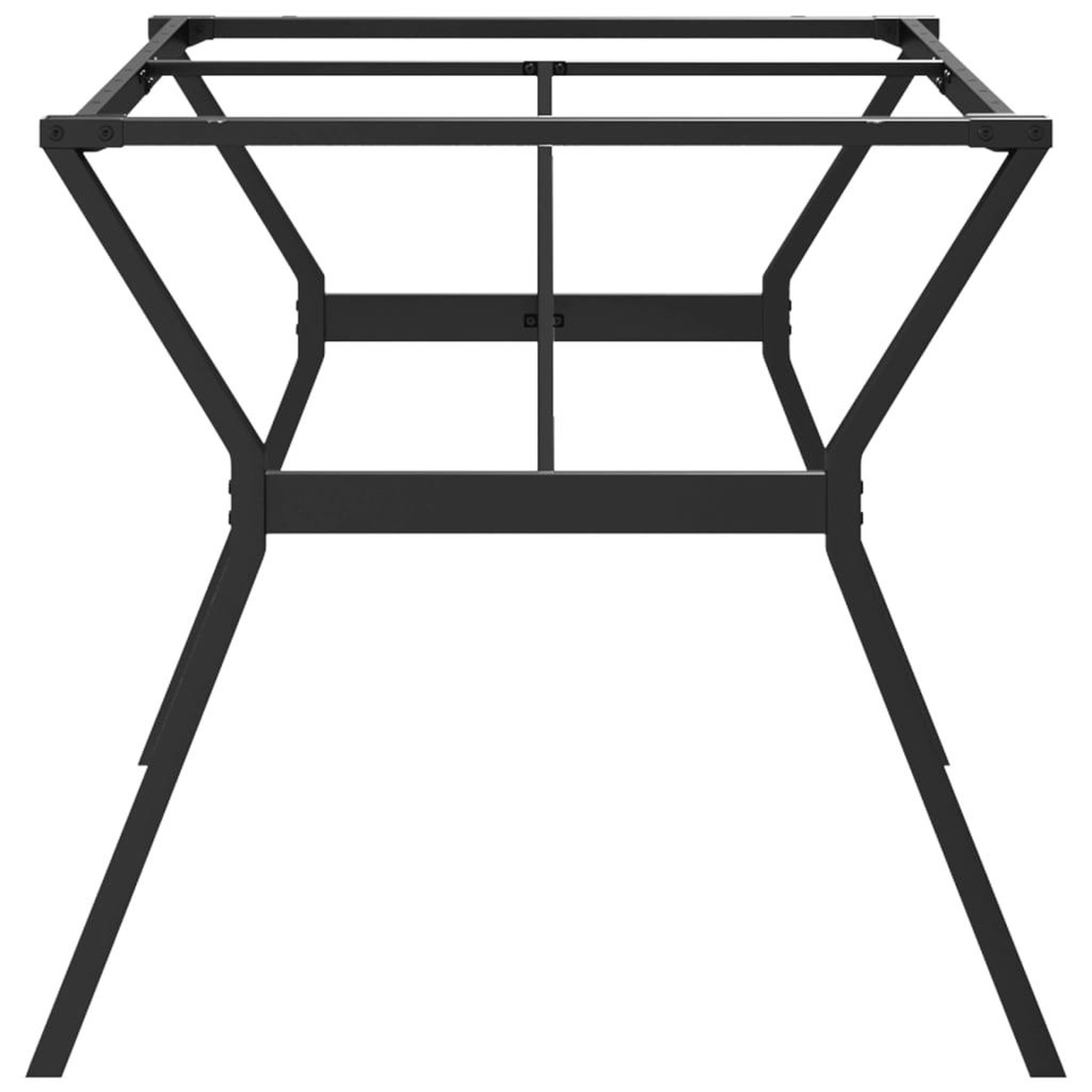 Voir la diapositive 5 : VIDAXL Pieds de table a manger cadre en Y 160x80x73 cm acier