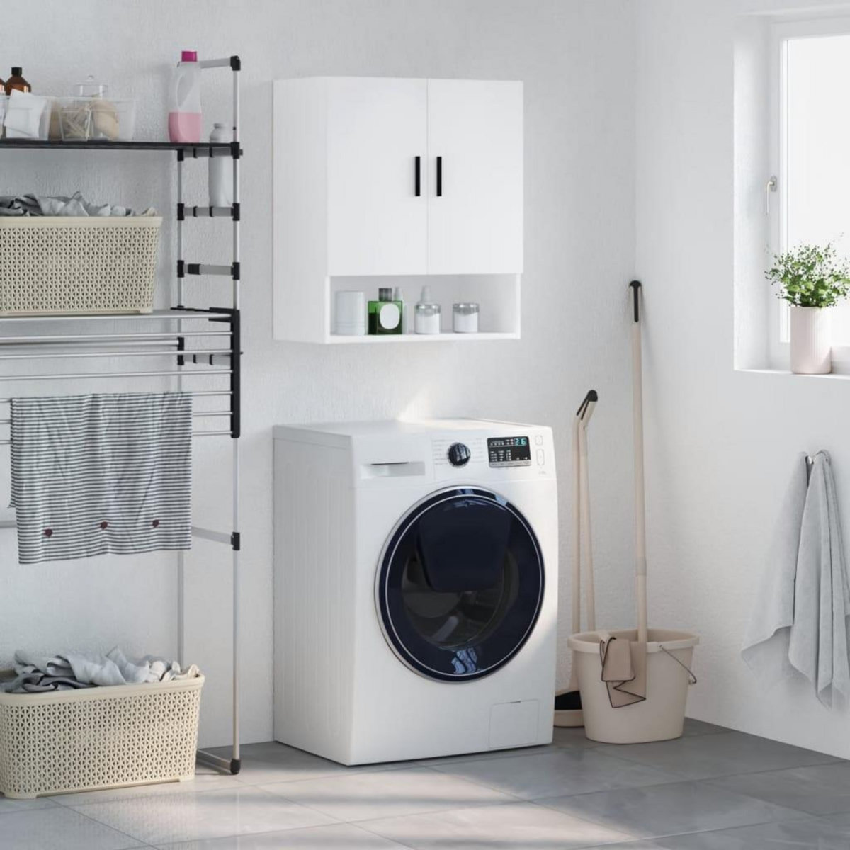 VIDAXL Armoire murale blanc 60x31x70 cm bois d'ingenierie