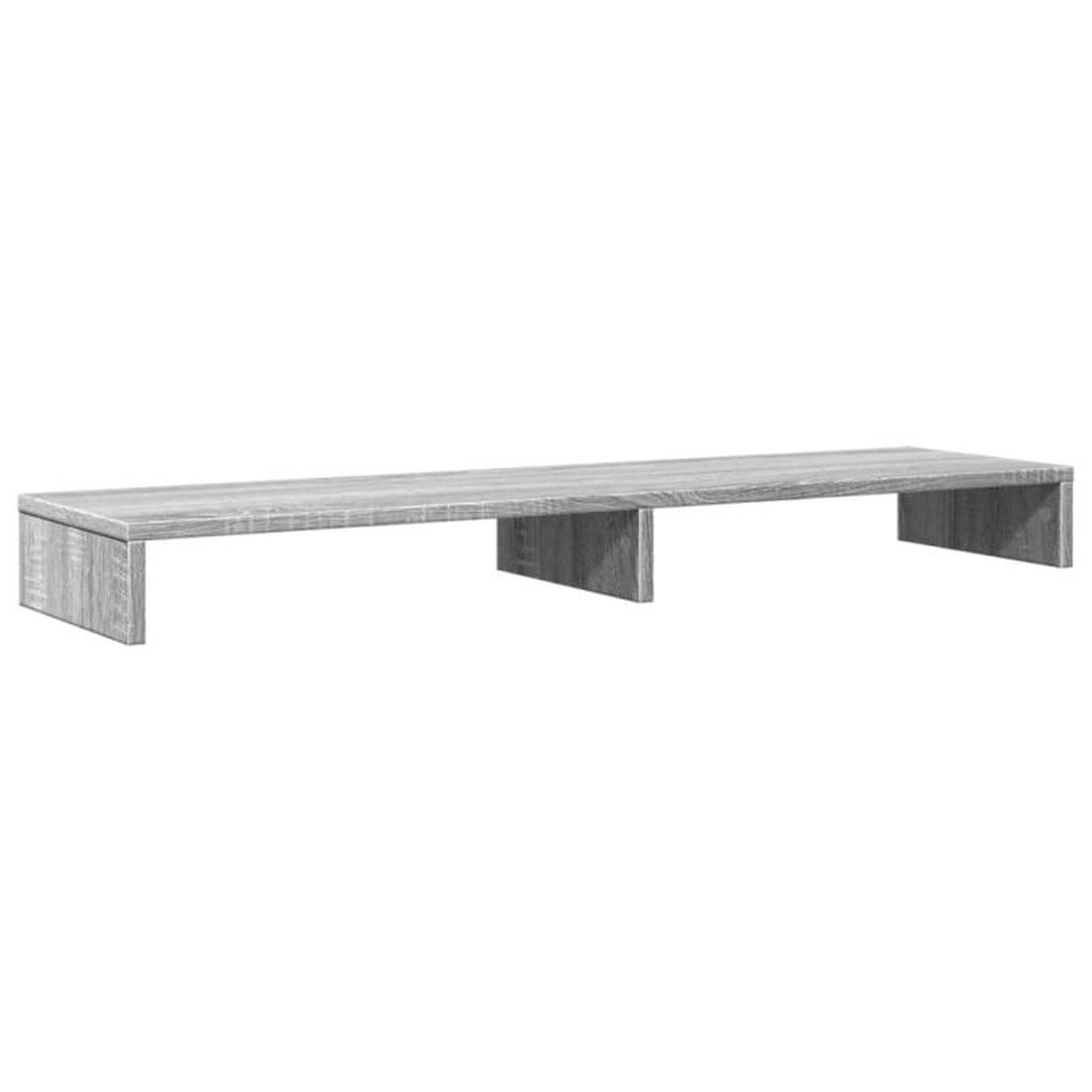 Voir la diapositive 6 : VIDAXL Support de moniteur sonoma gris 100x27x10 cm bois d ingénierie