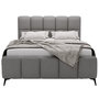 Voir la diapositive 1 : BEST MOBILIER Paulito - lit coffre - 140x200 cm - sommier inclus - en tissu bouclette