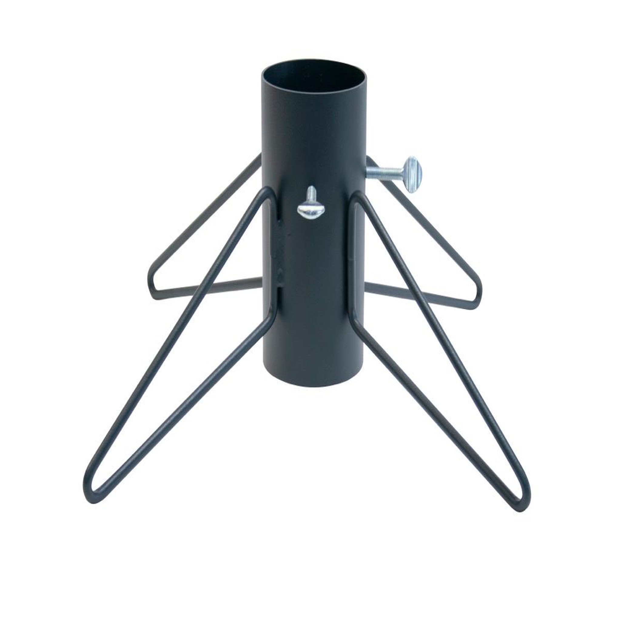 CENTRALE BRICO Pied de sapin 4 pieds fer rond anthracite tube 9 cm