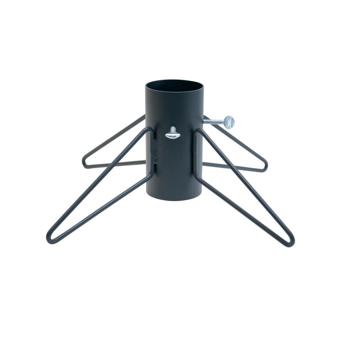 CENTRALE BRICO Pied de sapin 4 pieds fer rond anthracite tube 9 cm