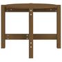 Voir la diapositive 5 : VIDAXL Table basse Marron miel Ø 62,5x45 cm Bois massif de pin