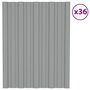 Voir la diapositive 1 : VIDAXL Panneaux de toiture 36 pcs Acier galvanise Gris 60x45 cm