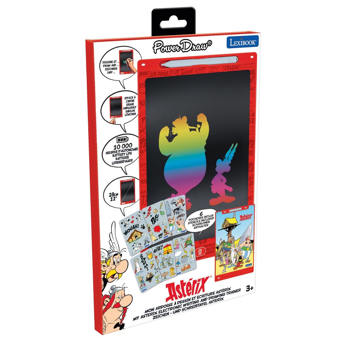 Lexibook Tablette à Dessins électronique multicolore Astérix