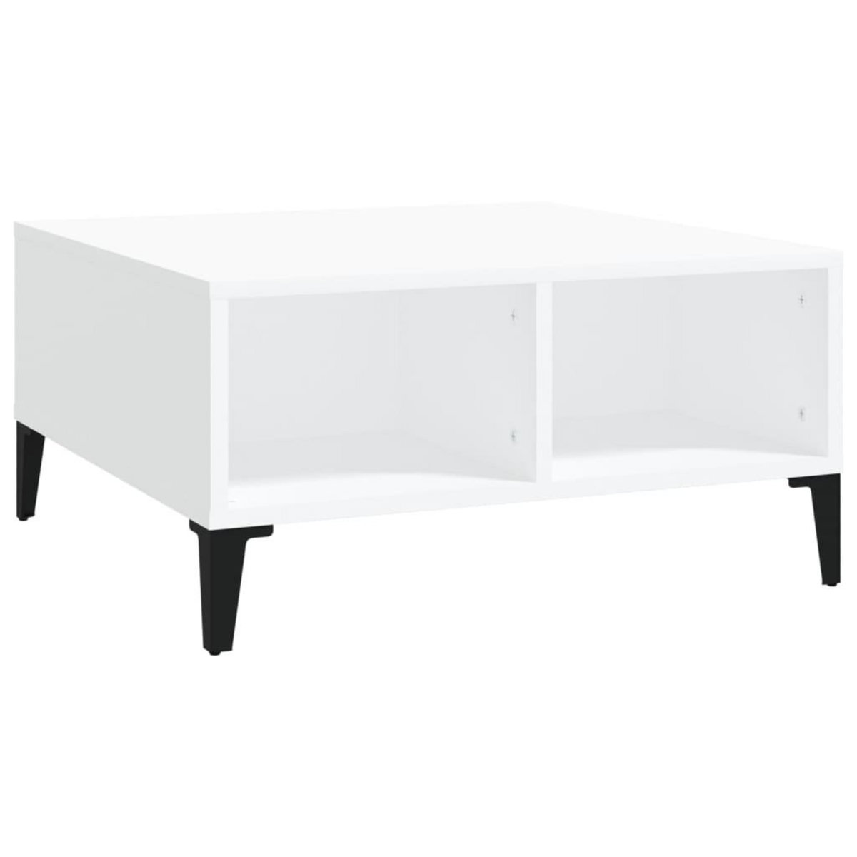 VIDAXL Table basse blanc 60x60x30 cm bois d'ingenierie