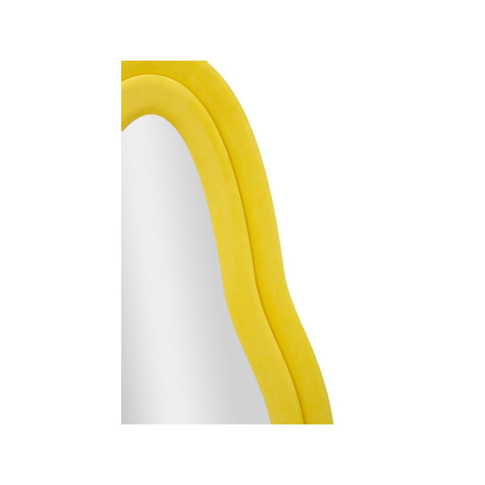 Voir la diapositive 3 : Paris Prix Miroir Mural en Velours  Chanel  160cm Jaune