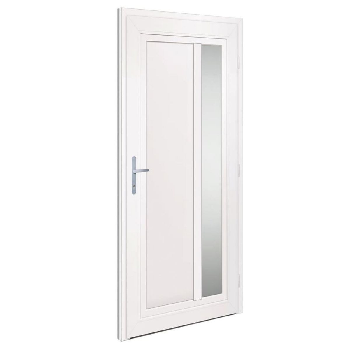 VIDAXL Porte d'entree anthracite 98x208 cm PVC