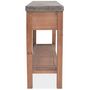 Voir la diapositive 4 : VIDAXL Table console Bois massif de sapin 122 x 35 x 80 cm
