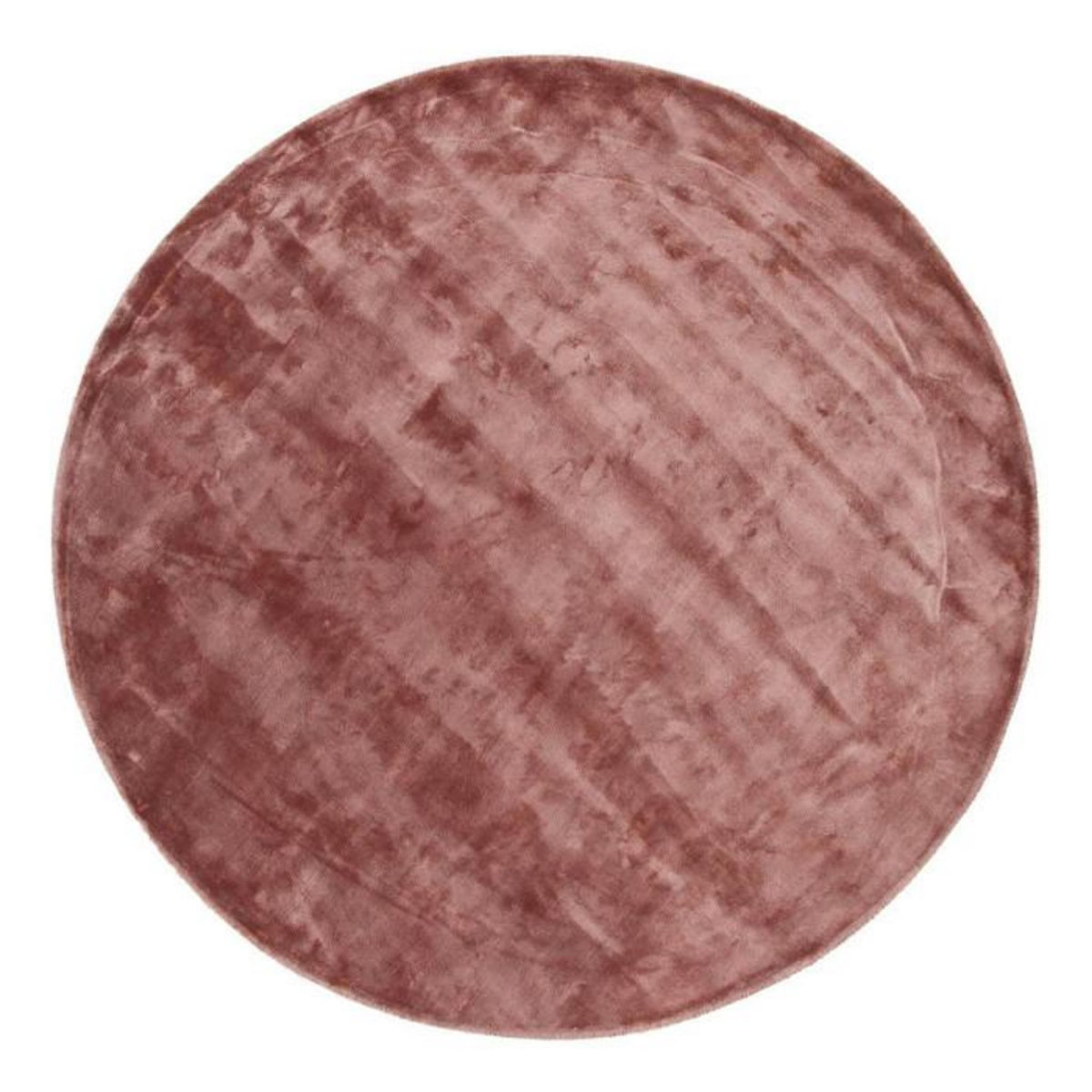 Paris Prix Tapis Déco Rond  Indra  200cm Rose Poudré