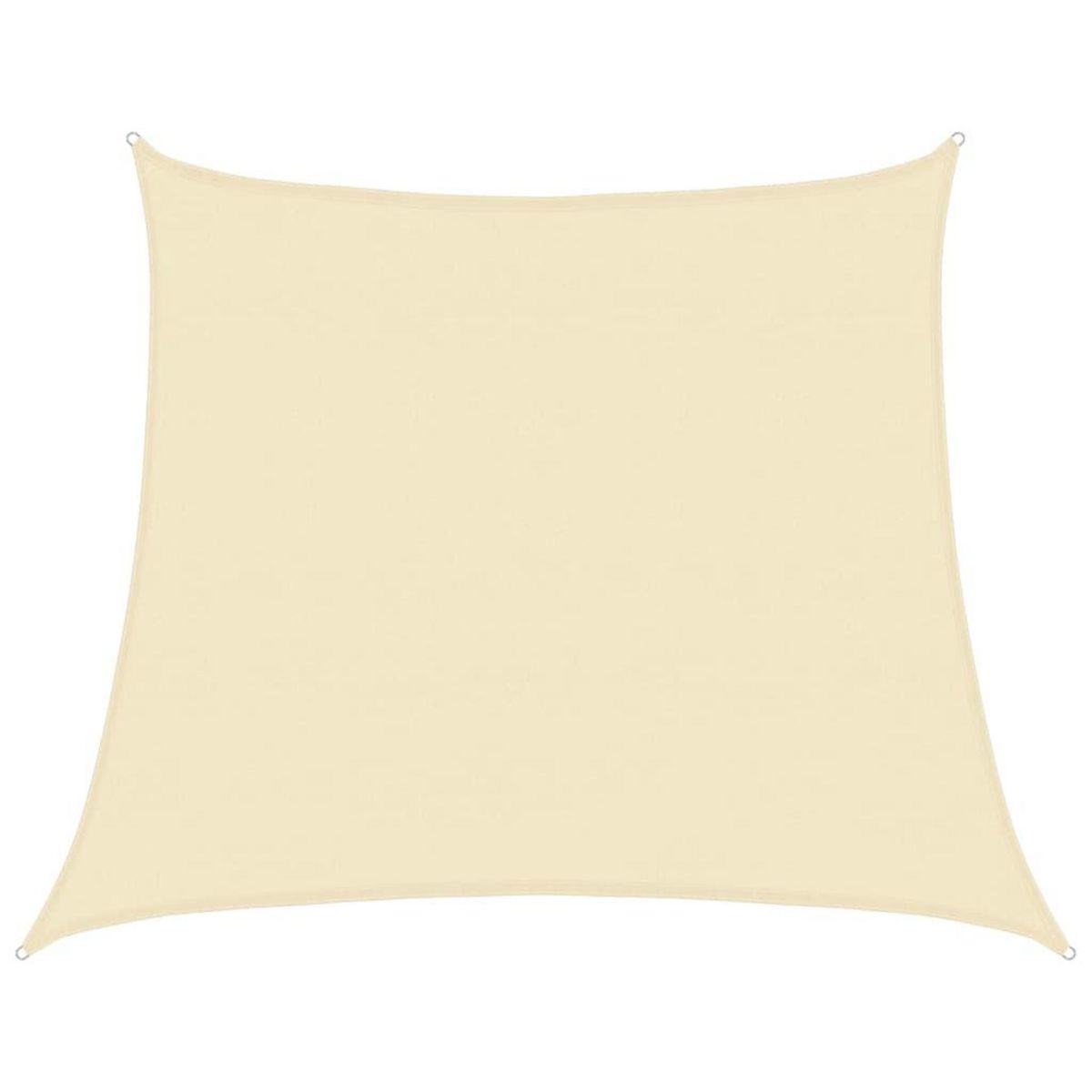VIDAXL Voile d'ombrage 160 g/m^2 Creme 4/5x4 m PEHD