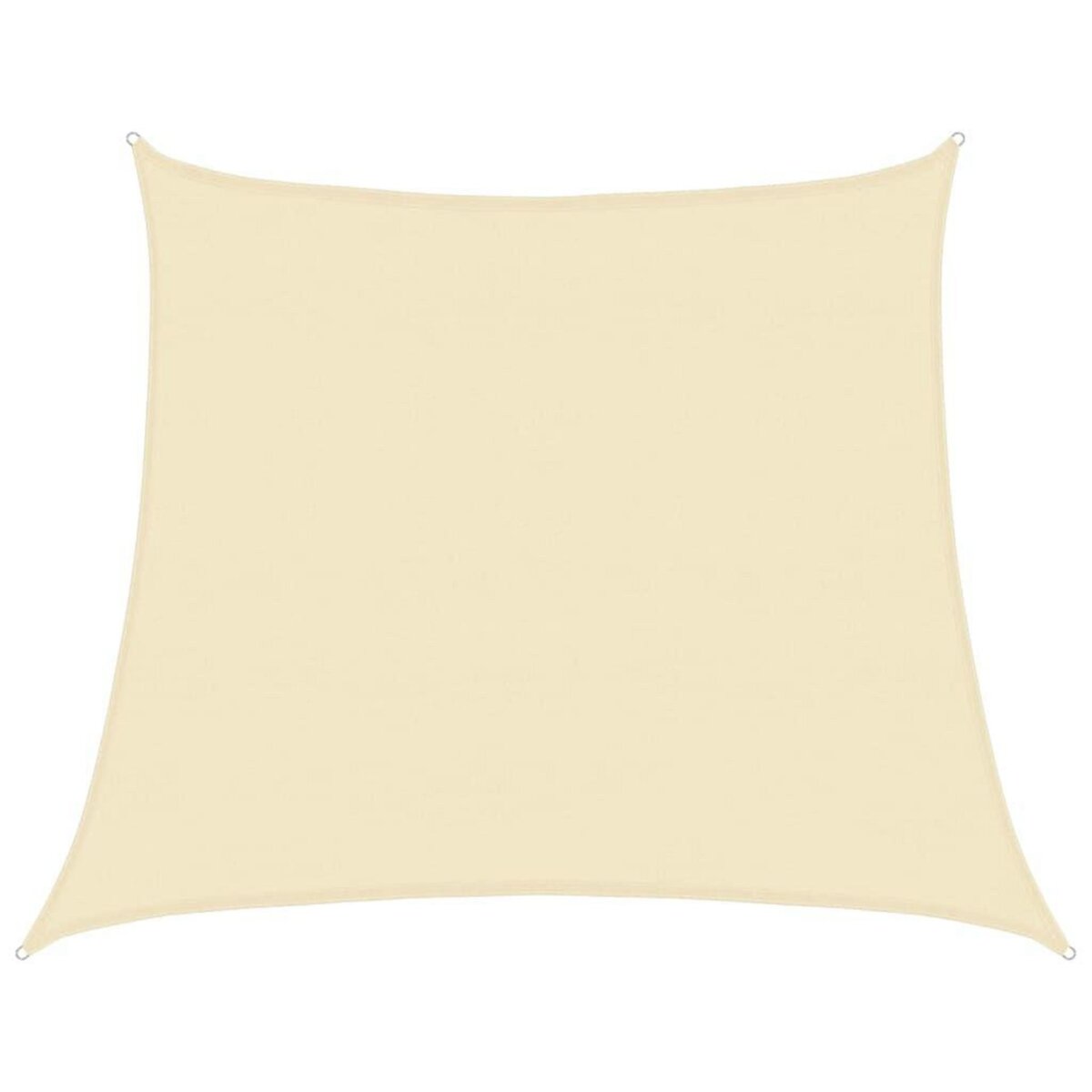 VIDAXL Voile d'ombrage 160 g/m^2 Creme 4/5x4 m PEHD