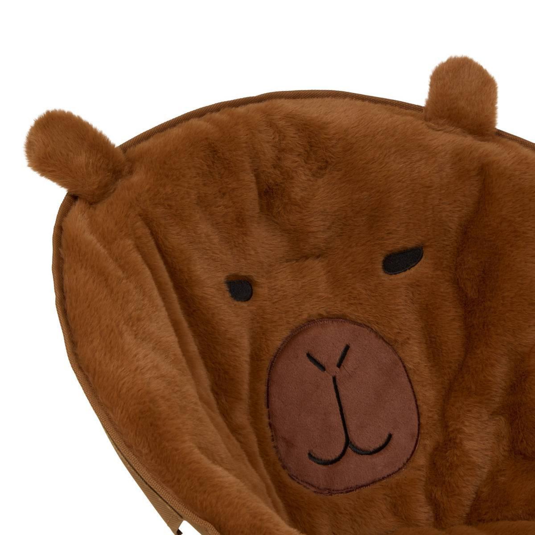 Voir la diapositive 2 : Atmosphera Kids Fauteuil pliant enfant  capy  50cm marron