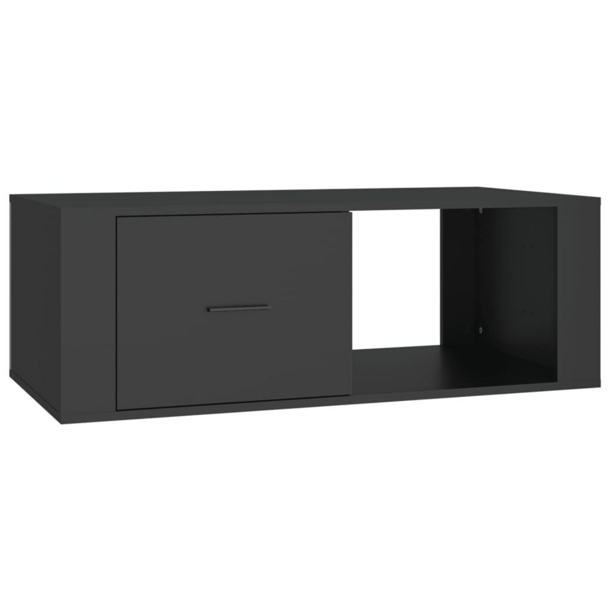 VIDAXL Table basse Noir 100x50,5x35 cm Bois d'ingenierie