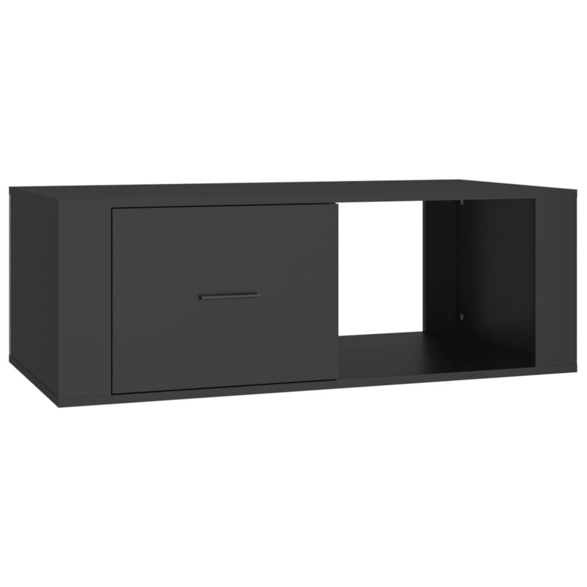 VIDAXL Table basse Noir 100x50,5x35 cm Bois d'ingenierie