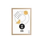 OSTARIA Cadre photo Mdf bois naturel 40x50cm