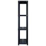 Voir la diapositive 4 : VIDAXL Etagere de rangement a 4 niveaux Noir 244x30,5x130 cm Plastique