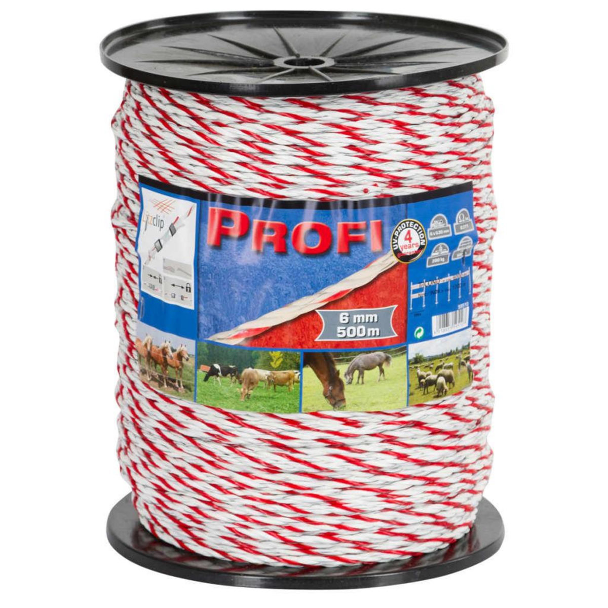 KERBL Kerbl Corde pour cloture electrique Profi PE 500 m 59510