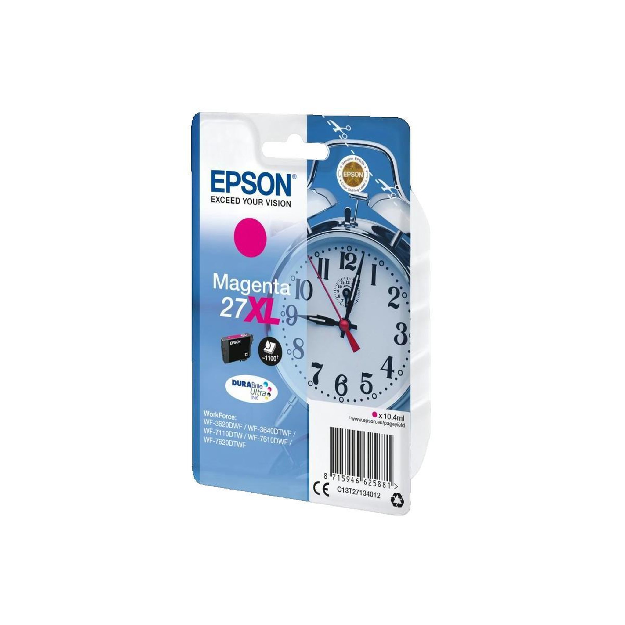 Voir la diapositive 2 : Epson Cartouche d'encre Epson 27XL Magenta