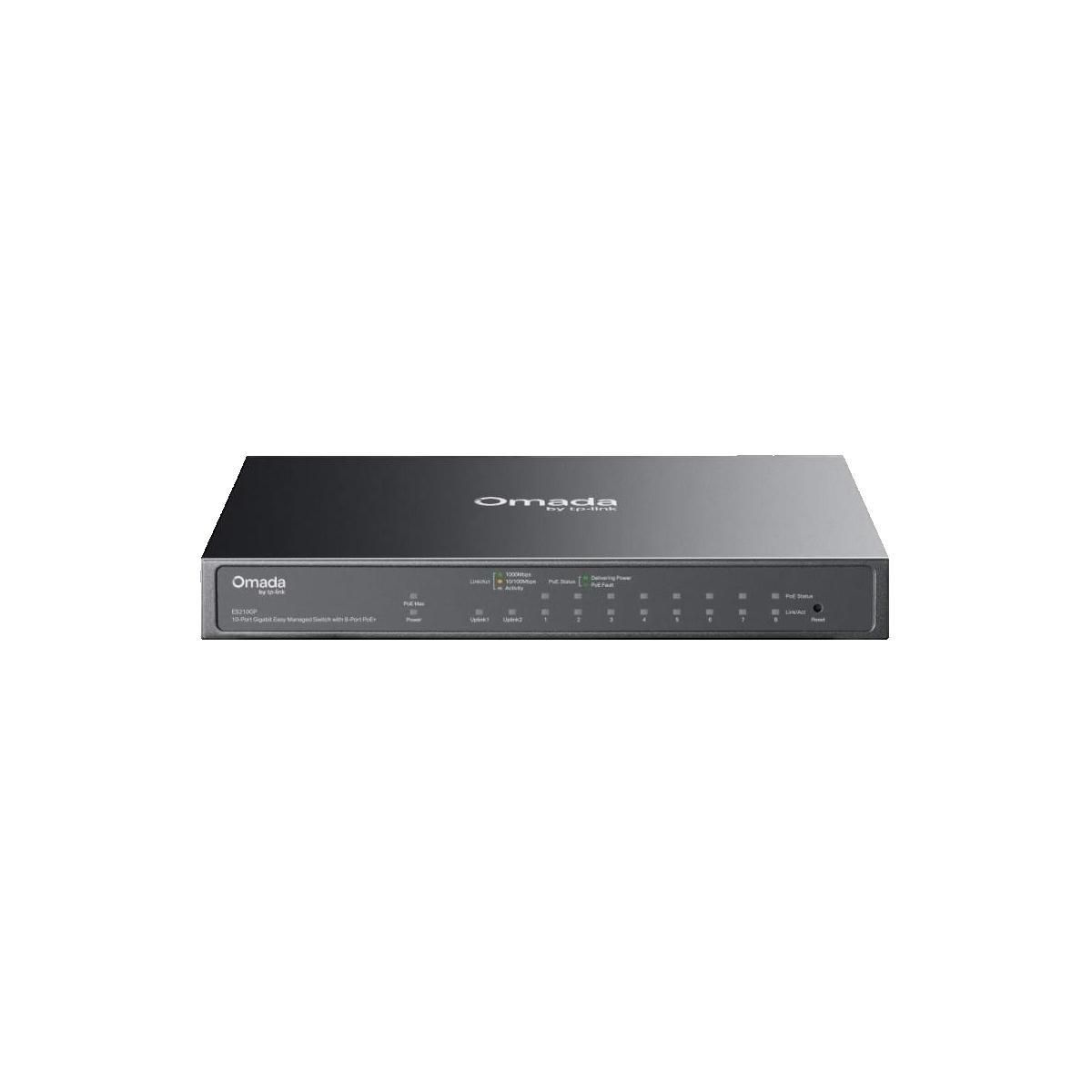 TP-LINK Commutateur réseau TP-Link Omada ES210GP 10 ports PoE+