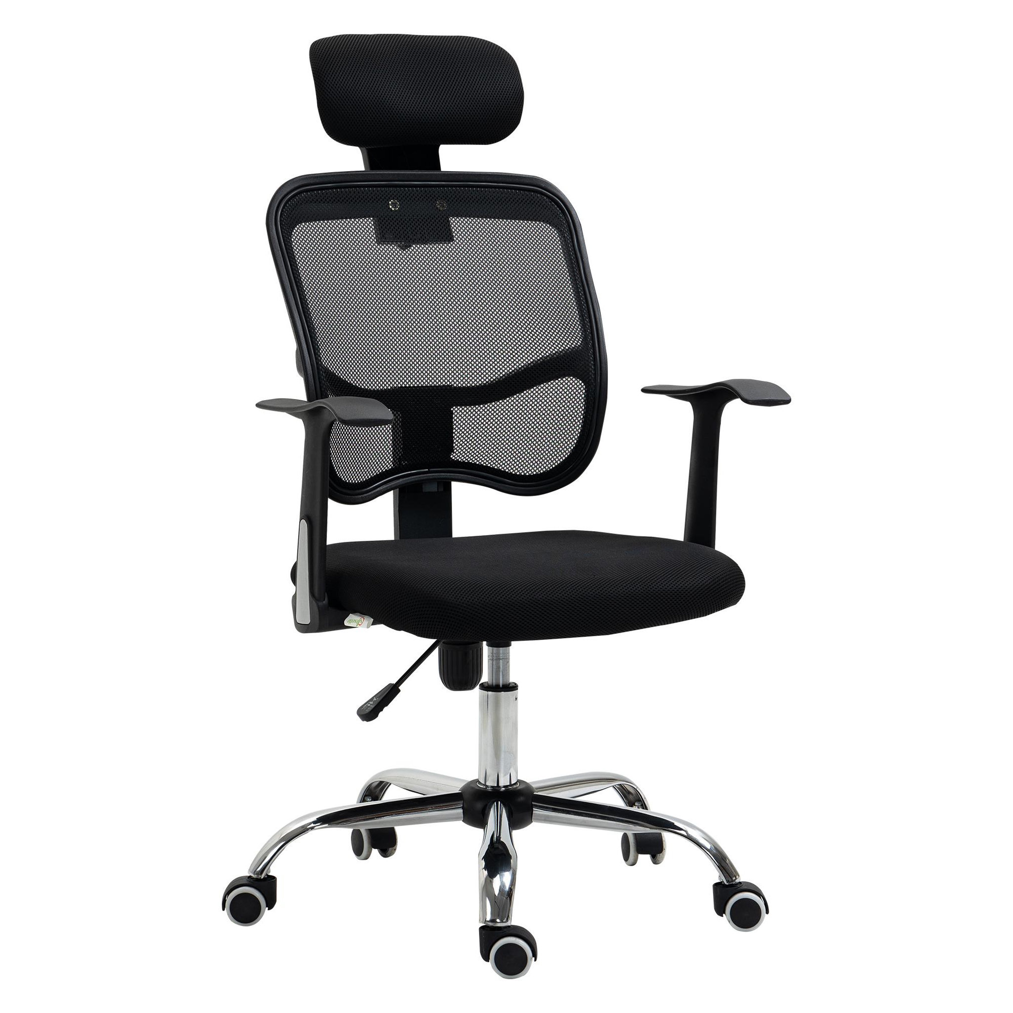 Voir la diapositive 1 : VINSETTO Vinsetto Fauteuil de bureau manager grand confort chaise de bureau réglable dossier inclinable piètement chromé tissu maille polyester noir