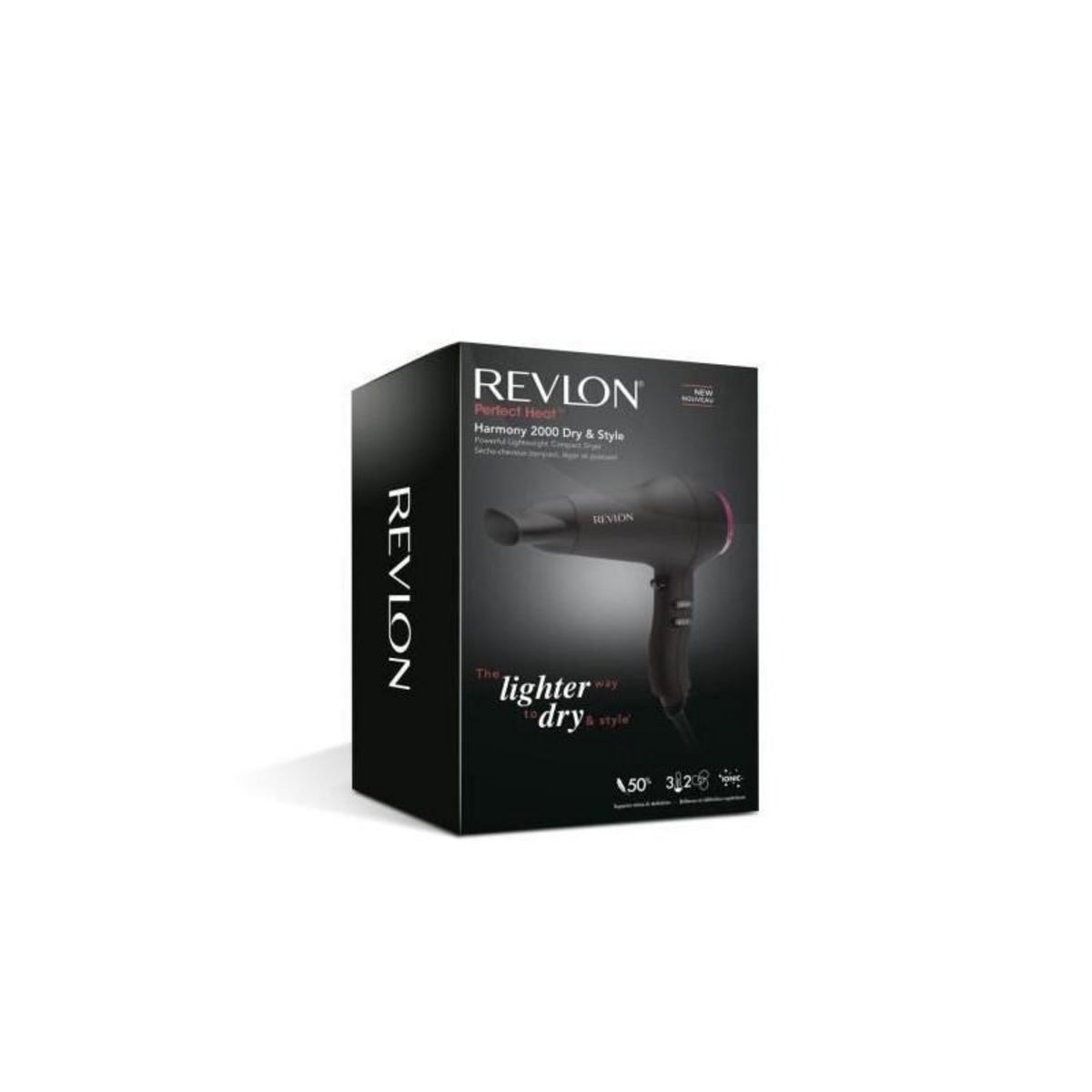 Revlon REVLON  Seche cheveux compact RVDR5823 - Perfect Heat - 2000 W - Noir