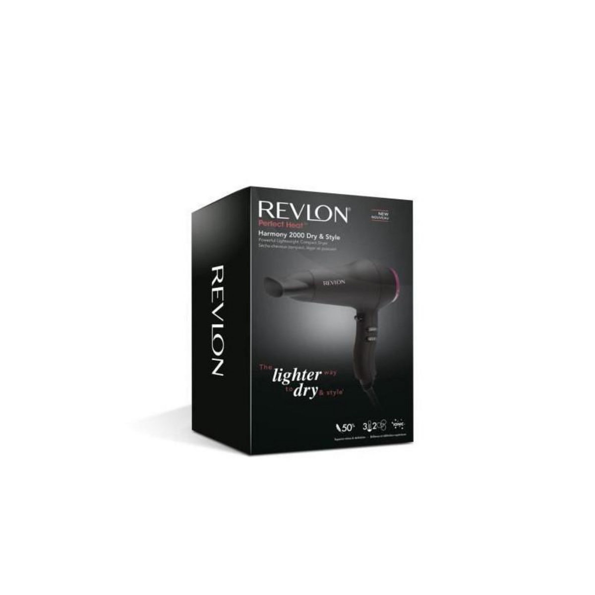 Revlon REVLON  Seche cheveux compact RVDR5823 - Perfect Heat - 2000 W - Noir