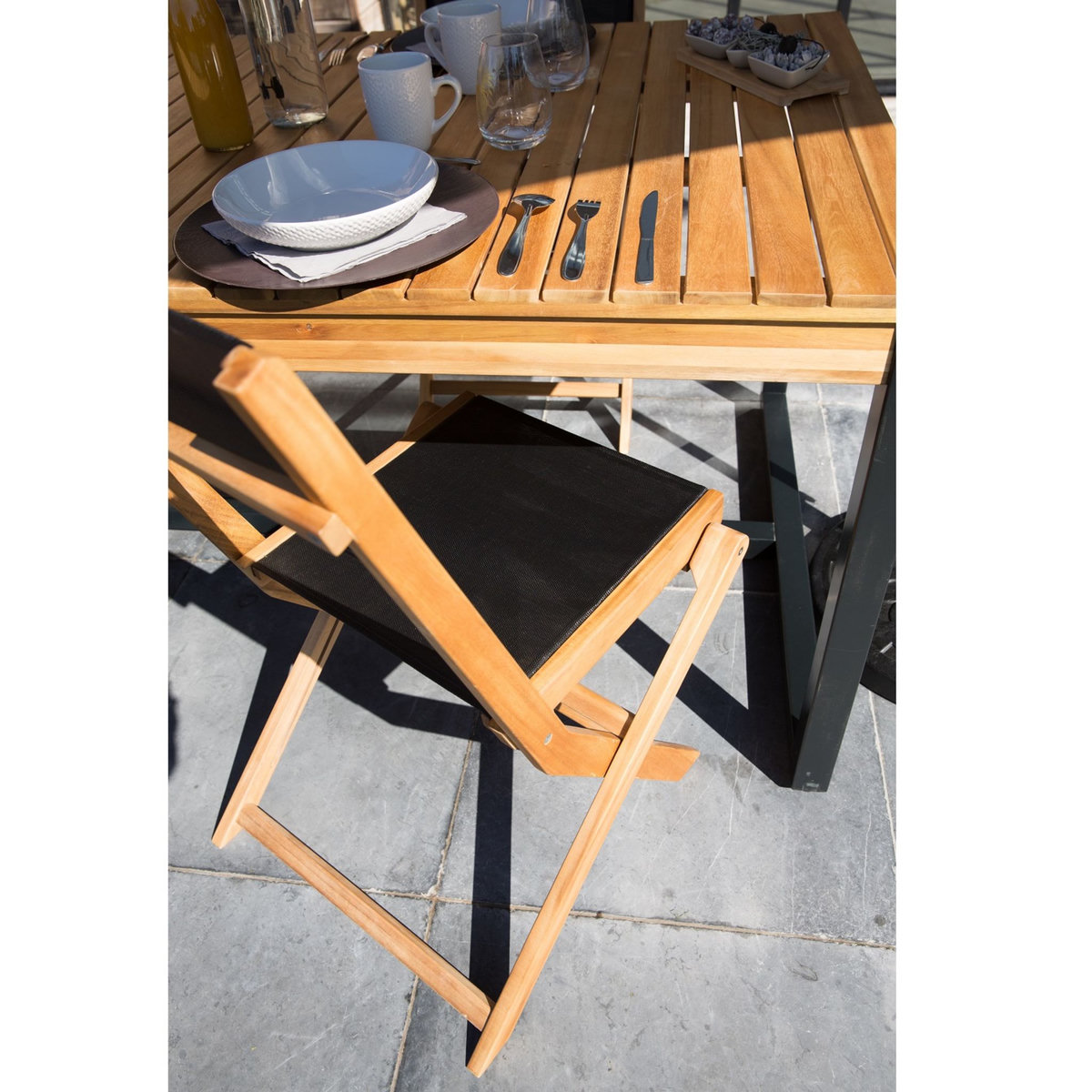 GARDENSTAR Salon de jardin 4 personnes SAHARA