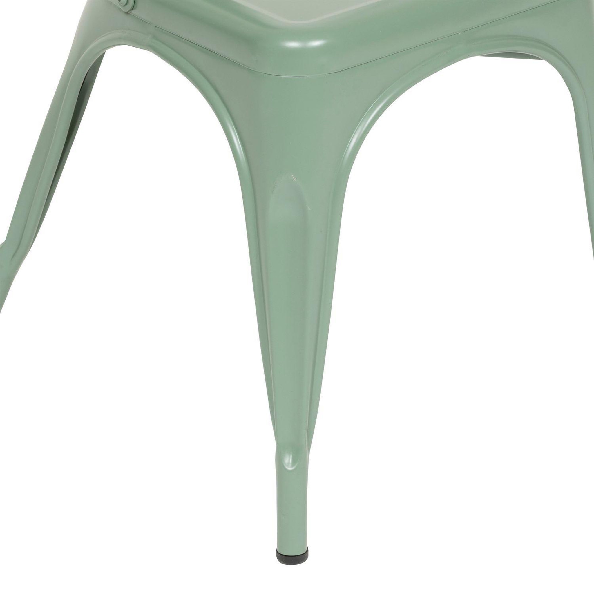 Voir la diapositive 4 : TOILINUX Lot de 4 chaises en métal NIKO