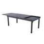 Voir la diapositive 4 : HESPERIDE Table extensible rectangulaire alu Piazza 10/12 places Graphite - Hespéride