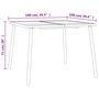 Voir la diapositive 6 : VIDAXL Table de jardin anthracite 100x100x71 cm acier
