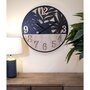 Voir la diapositive 5 : Paris Prix Horloge Murale en Métal  Palm  60cm Naturel & Noir