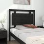 Voir la diapositive 3 : VIDAXL Tete de lit Noir 95,5x4x100 cm Bois massif de pin