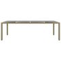 Voir la diapositive 2 : VIDAXL Table de jardin avec dessus en verre beige resine tressee