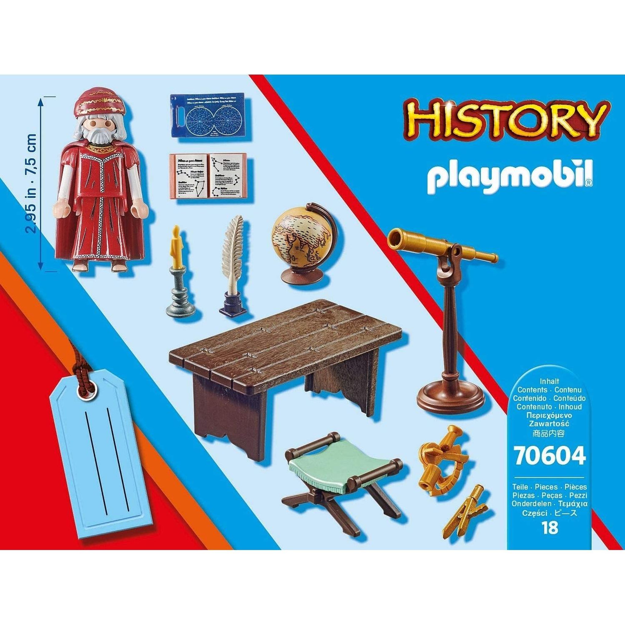 Voir la diapositive 3 : PLAYMOBIL History Astronome Coffret Cadeau