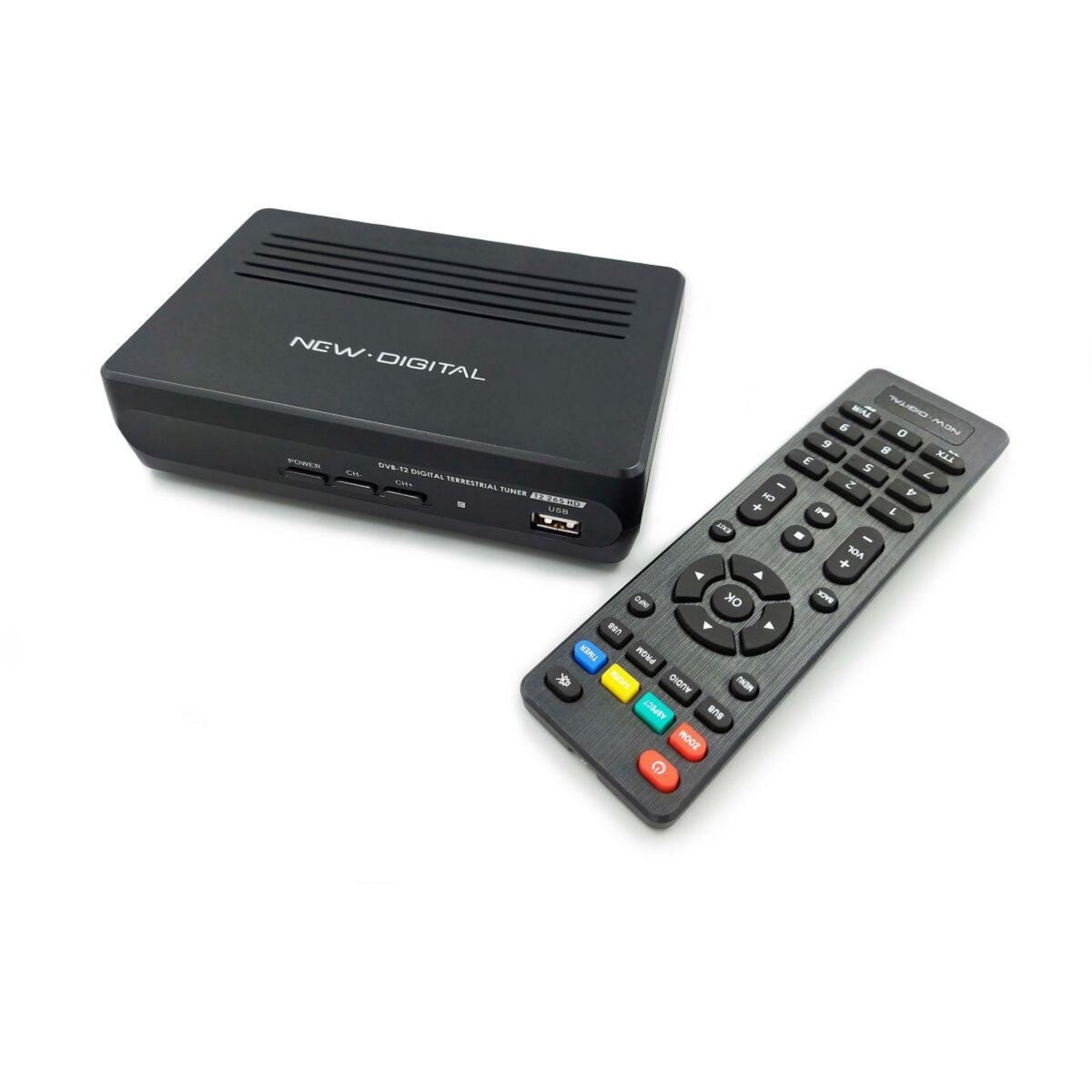 NEW DIGITAL Décodeur TNT DVB-T2 HEVC, T2 265