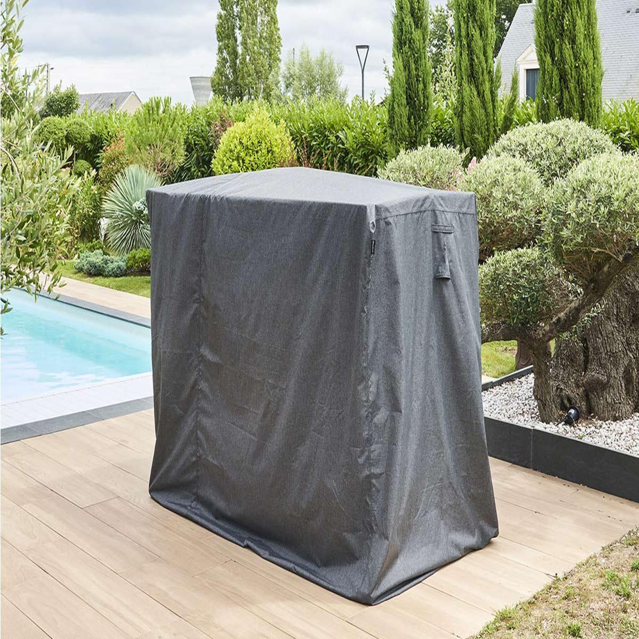 HESPERIDE Housse pour balancelle hambo gris - 210 x 140 x 190 cm - hespéride