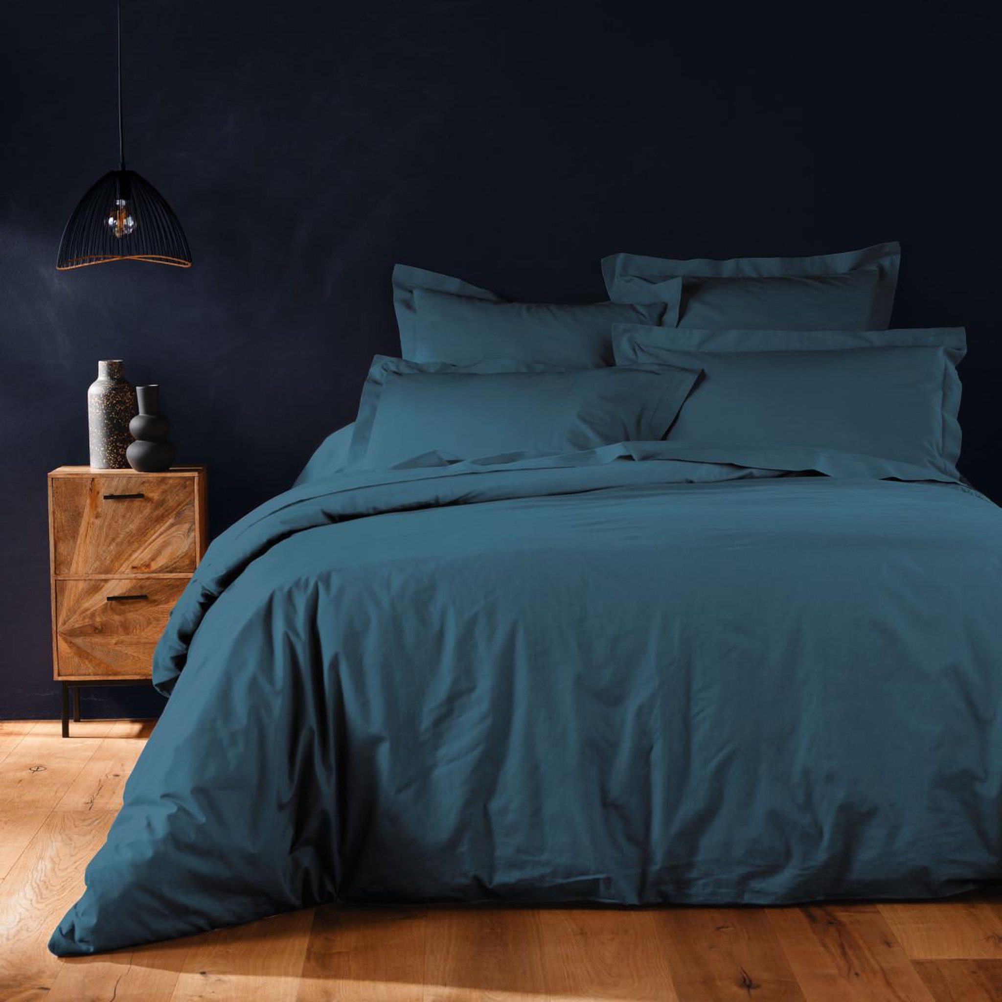 Douceur d'Intérieur Housse de couette  lina  240x220cm bleu