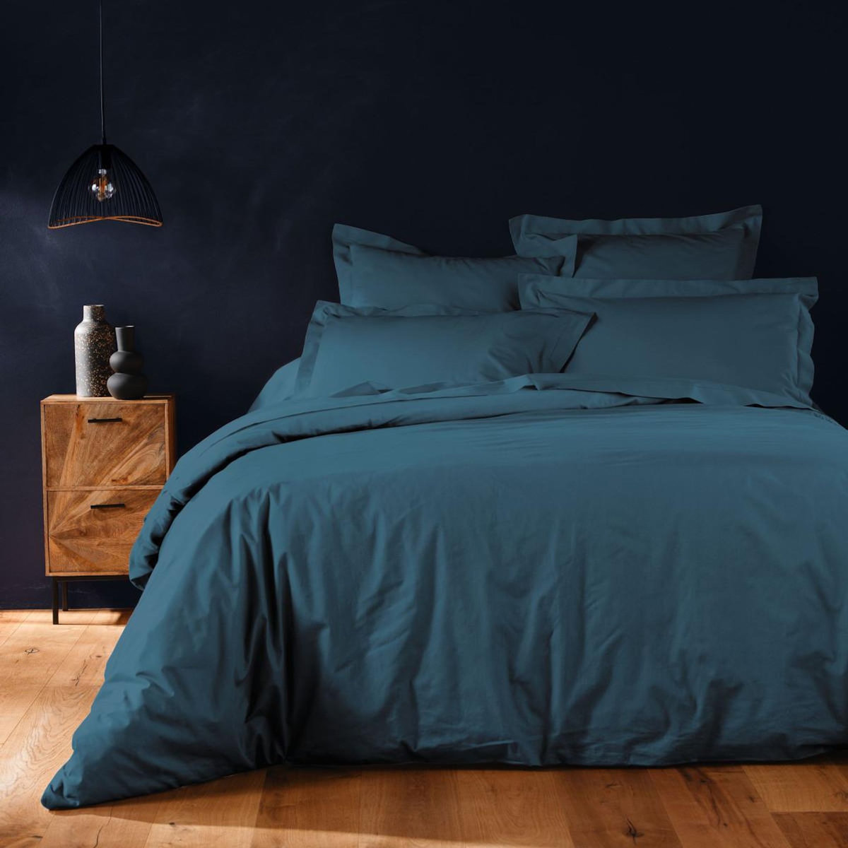 Paris Prix Housse de Couette  Lina  240x220cm Bleu