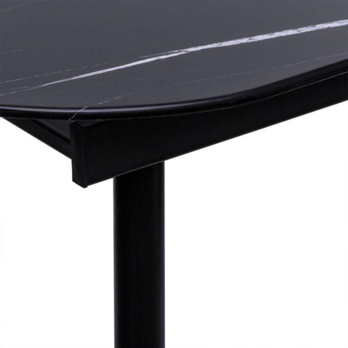ATMOSPHERA Table de Repas Extensible  Mapu  160-200cm Noir